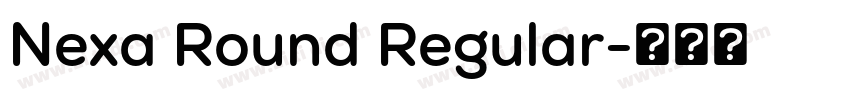 Nexa Round Regular字体转换